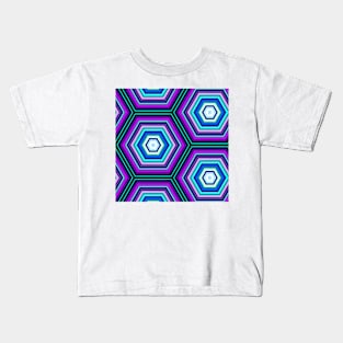 Colored hexagon pattern Kids T-Shirt